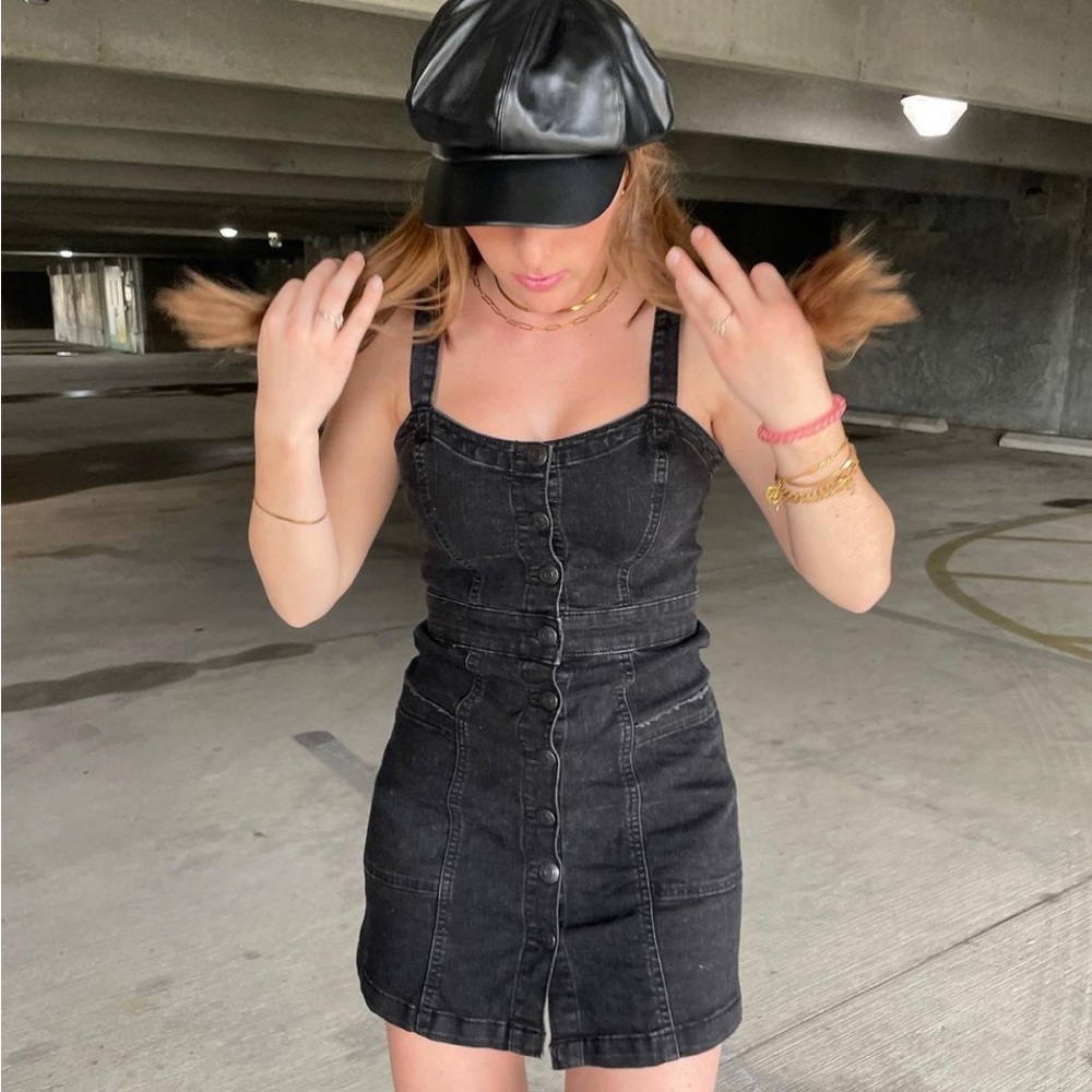 Aeropostale black denim dress